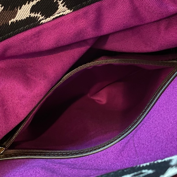 Gianni Bini Leopard Print Fold-over Clutch Bag - Picture 11 of 14